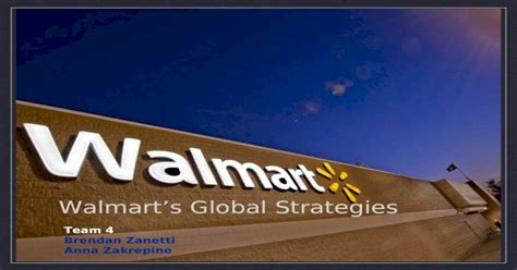 what is walmart's international strategy.